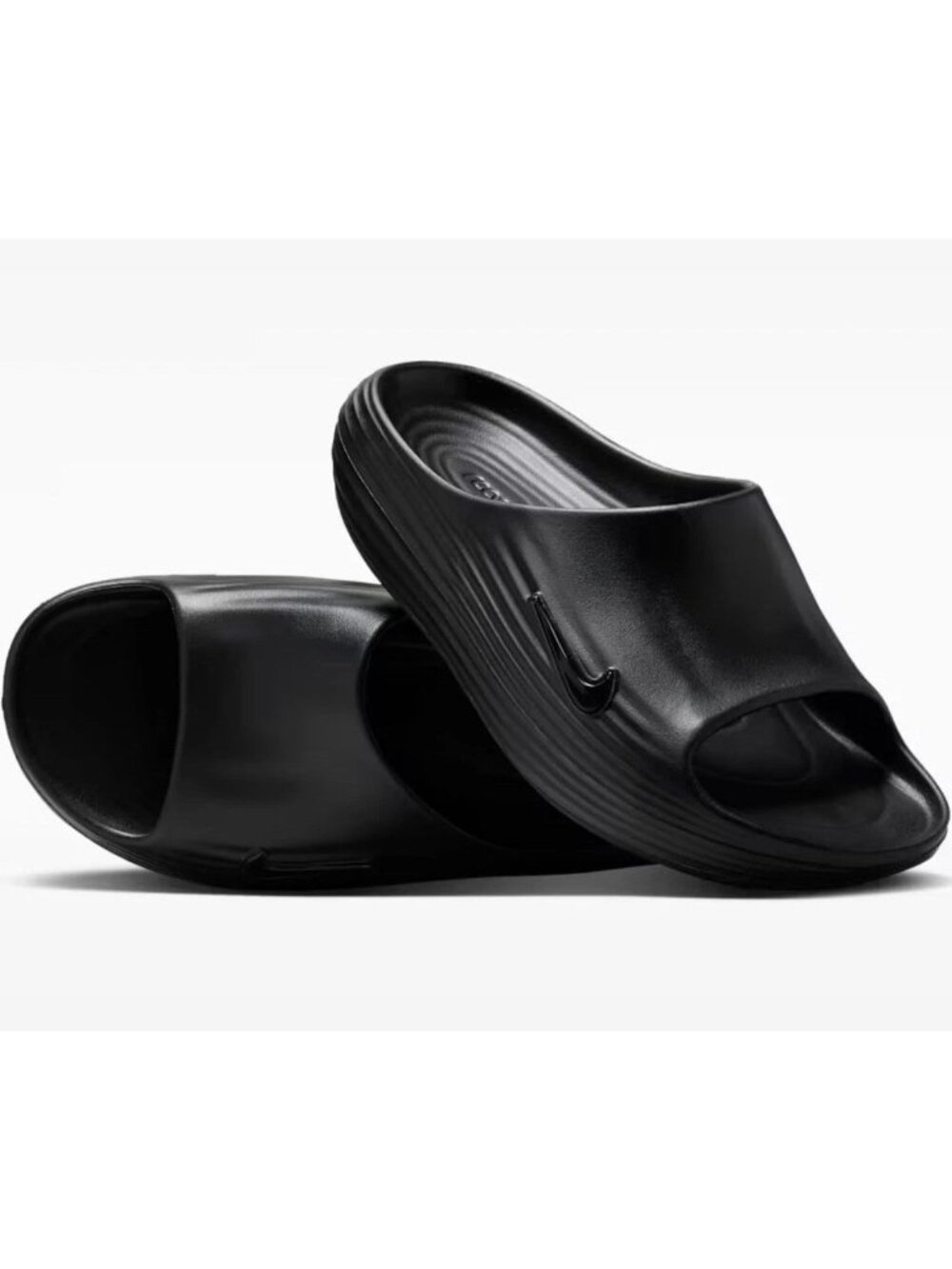 Nike ReactX Rejuven8 Slides Black/Black-Black HV4479-001 Men’s 13